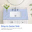 Plateau de meuble-lavabo simple 36 po avec lavabo 36 po