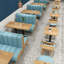 Bancs de restaurant Nordic Simple Cafe-100509830