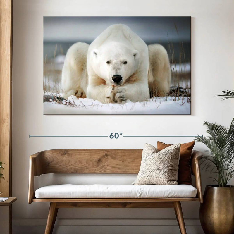 Yoga Polar Bear, 34" H x 51" W