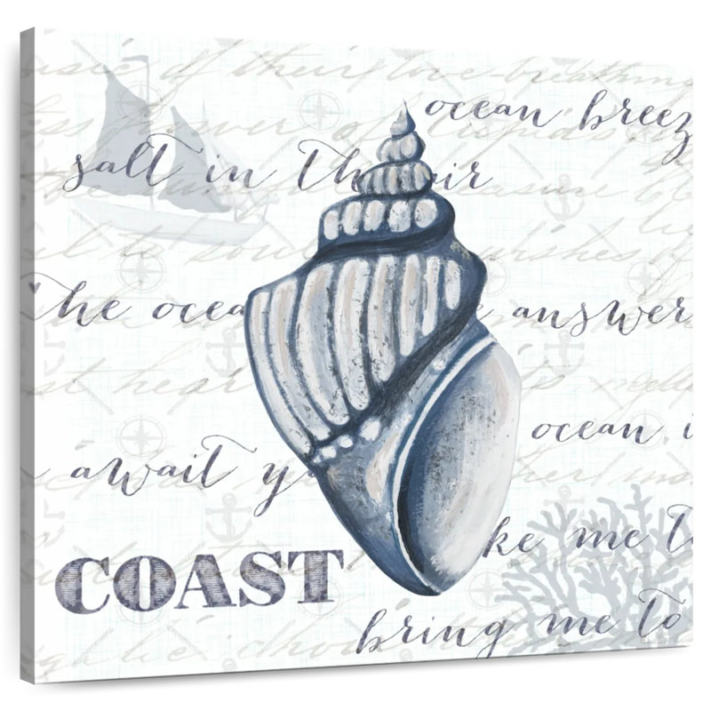 Aletra Indigo Shell I, 16" H x 16" W