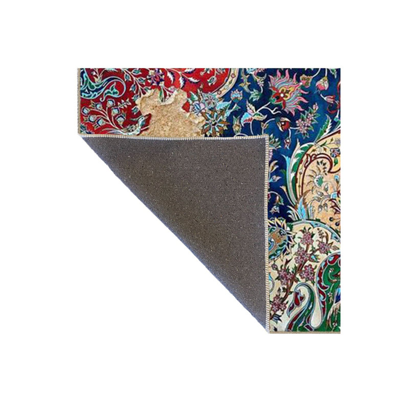 Tapis tissé à motif moderne à motif de carreaux et tapis décoratif lavable, Carré 3 pi 3 po