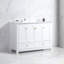 Ensemble de meuble-lavabo 48 po avec lavabo en céramique, armoire de rangement abondante, 4 portes à fermeture douce et 2 tiroirs-126528716