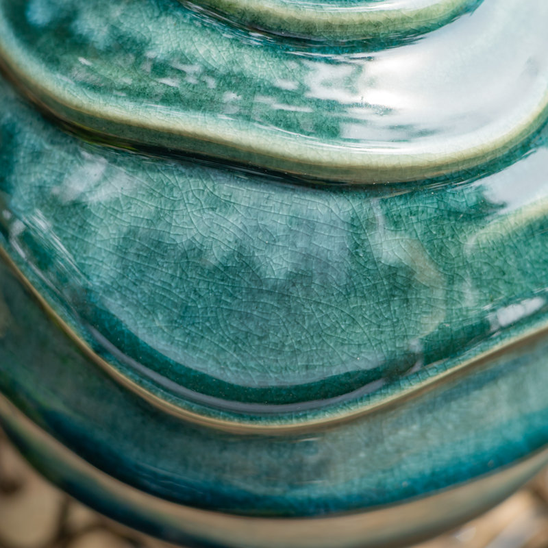 Assorted Ceramic Globe Tabletop Accents "Florence" (Set of 3), Blue
