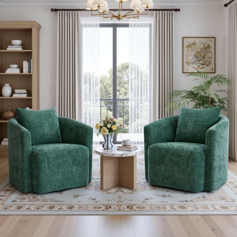 Fauteuil rotatif Modern, Vert