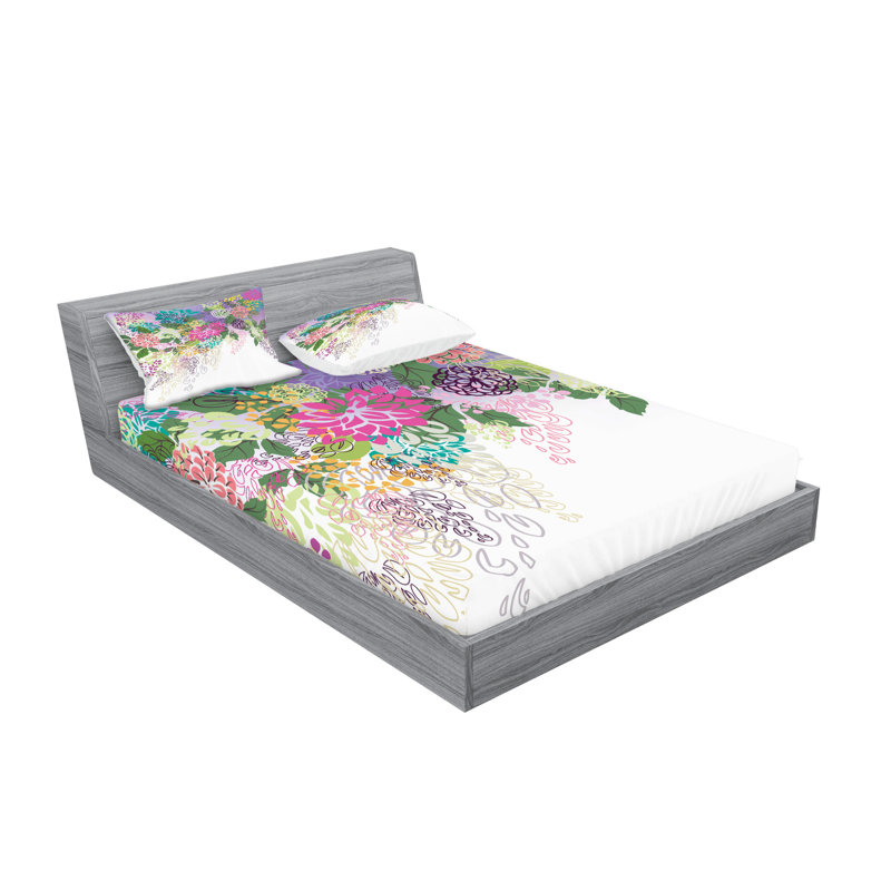 Drap-housse et coussin décoratif Ambesonne, Ensemble de draps pour très grand lit californien
