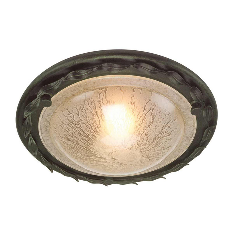 Ballyrashane Glass Flush Mount, Black/Gold