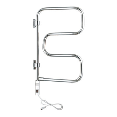 Chauffe-serviettes Elements, chrome poli, à brancher, 4 barres