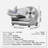 Meat Slicer, 7.5 inch Electric Deli Food Slicer, 180W Meat Cutter with a Premium SUS420 Blade, 0-0.6 inch Adjustable Thickness, Food Slicer Machine for Meat, Hard Bread and Cheese, Home Use