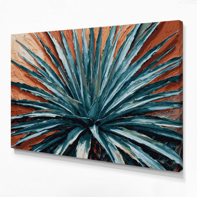 «Southwestern Plants Century Plant 154», art mural sur toile grise