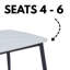 Wenona Stone Top Metal Base Dining Table
