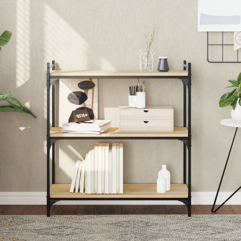 Aaleigha 86cm H x 30cm W Metal Standard Bookcase