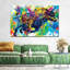 Bull Bull Splash sur toile, 3 pièces-1939037561