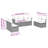 Latitude Run® 7 Piece Patio Sofa Set With Cushions Black Poly Rattan-147569940-147569941