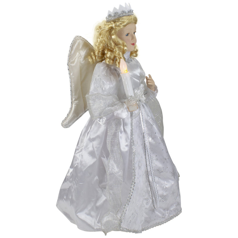 Figurine musicale de Noël ange lumineux 24 pouces