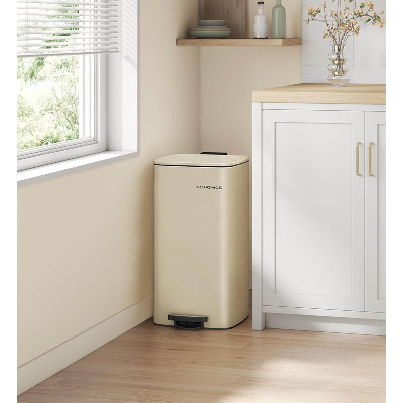 Step On Kitchen Trash Can - 30L, Sand Beige