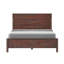Structure de lit en bois de pin massif Timbercrest avec garniture de protection, lit plateforme de la chambre principale de style campagne moderne, base de support à lattes robuste, aucun sommier nécessaire, 2 couleurs, 3 tailles de style haut de gamme-123418554-123297193