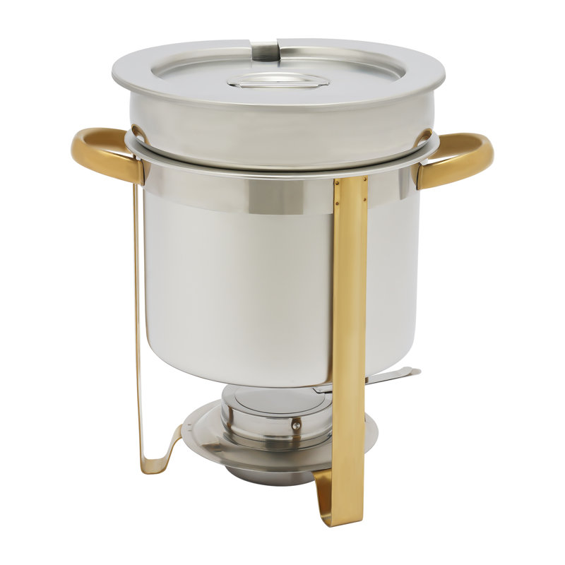 Chafer de soupe de 7,4 pte en acier inoxydable avec couvercle