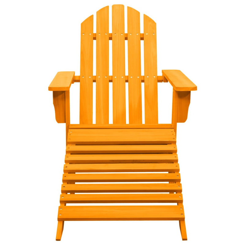Chaise Adirondack de patio avec repose-pieds Wakarusa, Orange