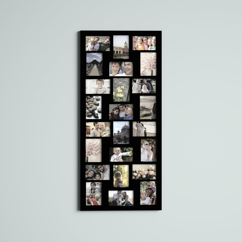Cheri Solid + Manufactured Wood Picture Frame, Black