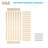 Paneled Wood/Metal Barn Door with Installation Hardware Kit 6 Colors 84" Height-78392653-78392642