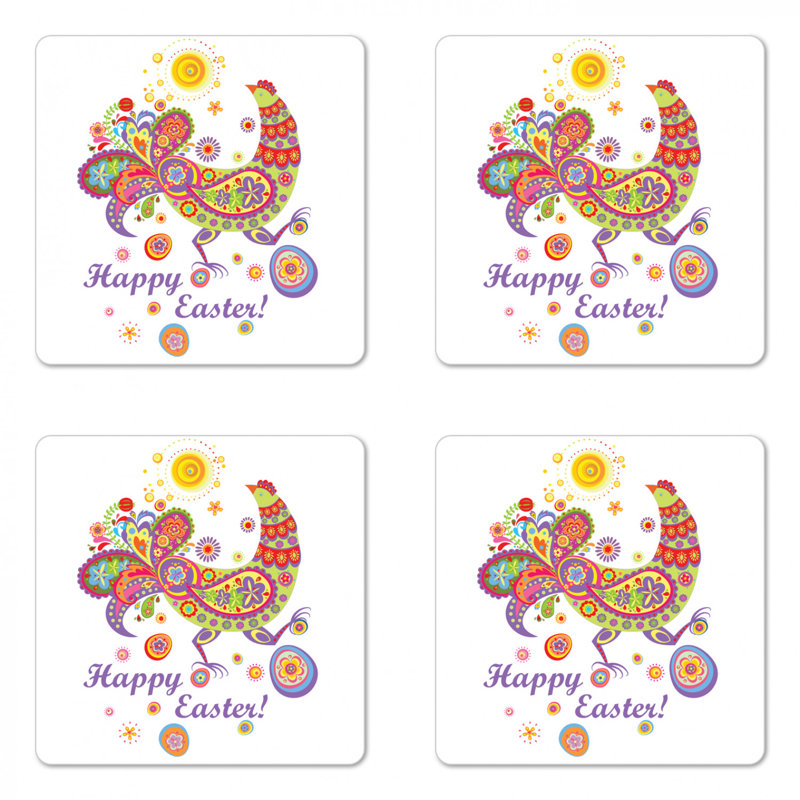 Square 4 Piece Coaster Set