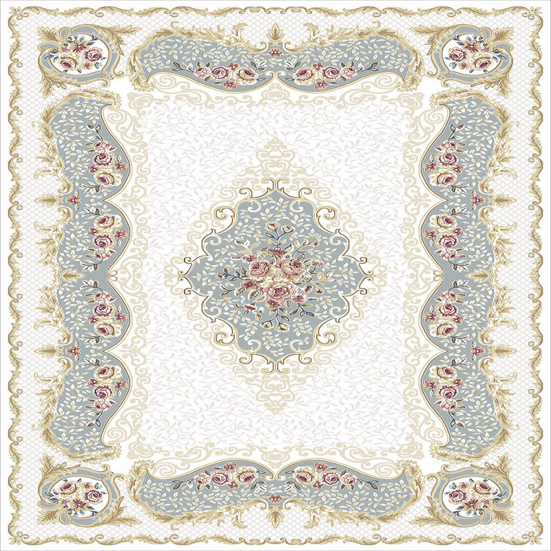 Stylish Hall Carpet (3.3 x 6.6 ft), 100% Polyester, 0.3 in Pile Height | Antibacterial, Non-Slip PVC Felt Dot Underside | Machine Washable, 3D Digital Print, Durable & Easy to Clean | Perfect for Entryway & Living Areas