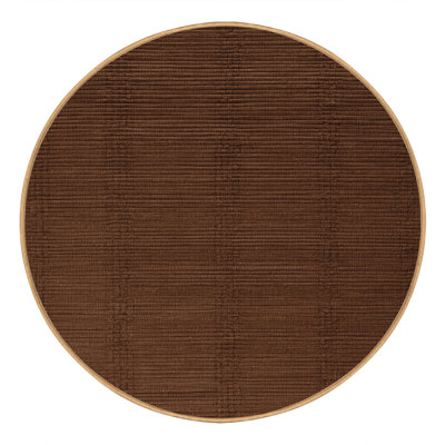 Tapis brun uni lavable à la machine