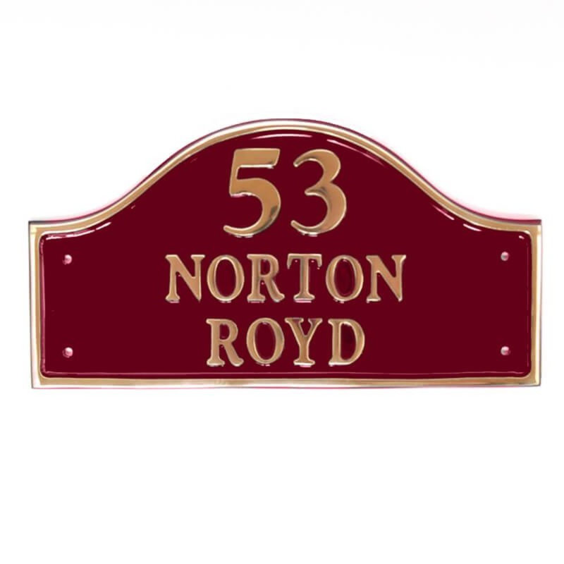 Nevius Arch Wall Plaque, Maroon
