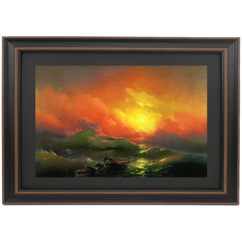 La neuvième vague d'Ivan Aivazovsky, H 18 po x l 24 po