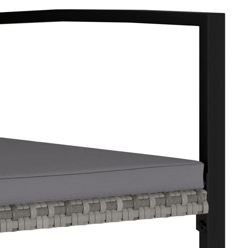 Jantzen Rectangular 4 - Person Dining Set with Cushions, Gray, Gray