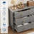 Fluted Wood Dresser, Solid Wood Construction, 47.2" W 6-Drawer Storage Cabinet, Modern Style for Bedroom, Living Room or Entryway-824900118