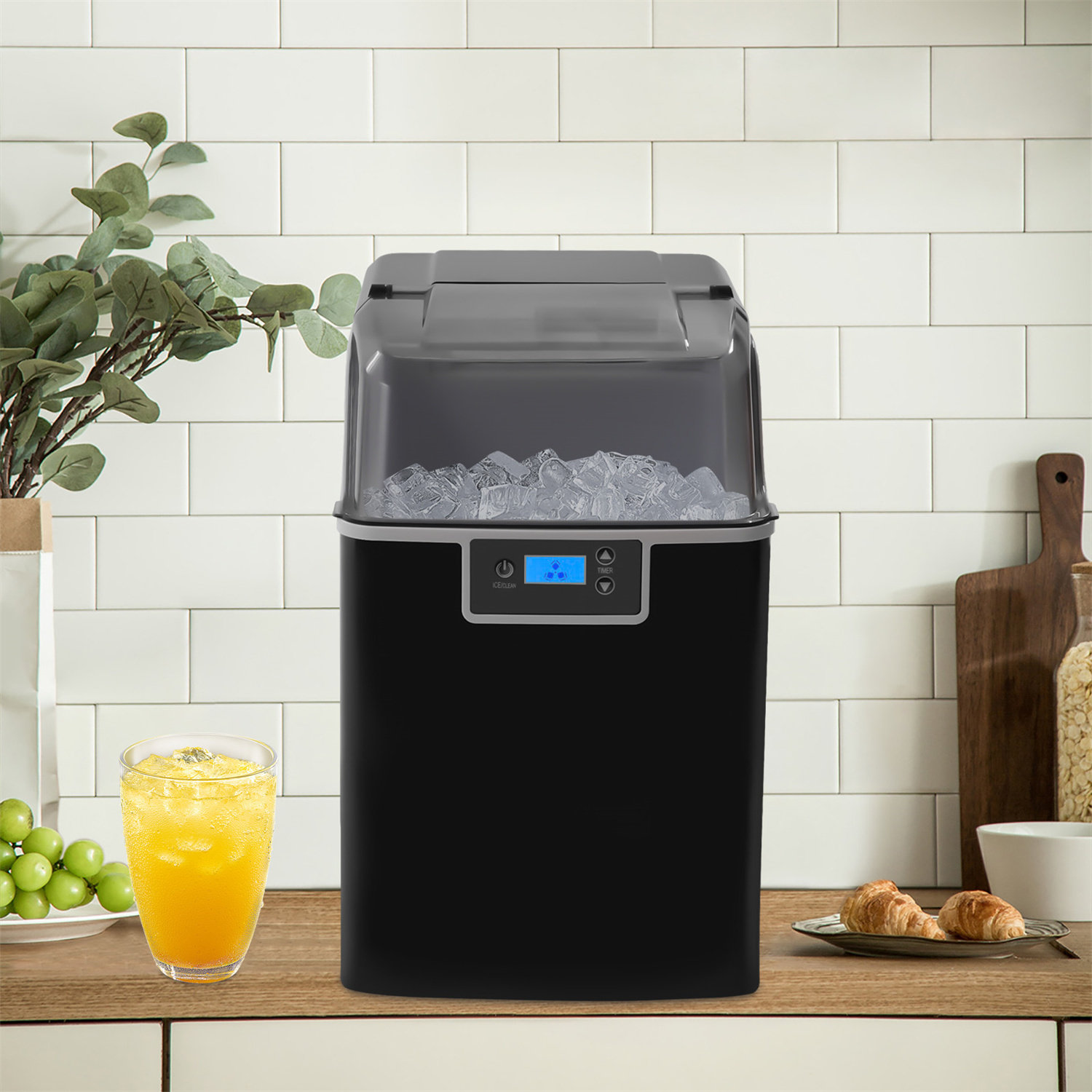 Set up and use the HiCOZY Ice Maker, ice, review, drink, icemaker