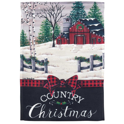 Dashanda Double Sided 18'' H x 13'' W Polyester Christmas Garden Flag