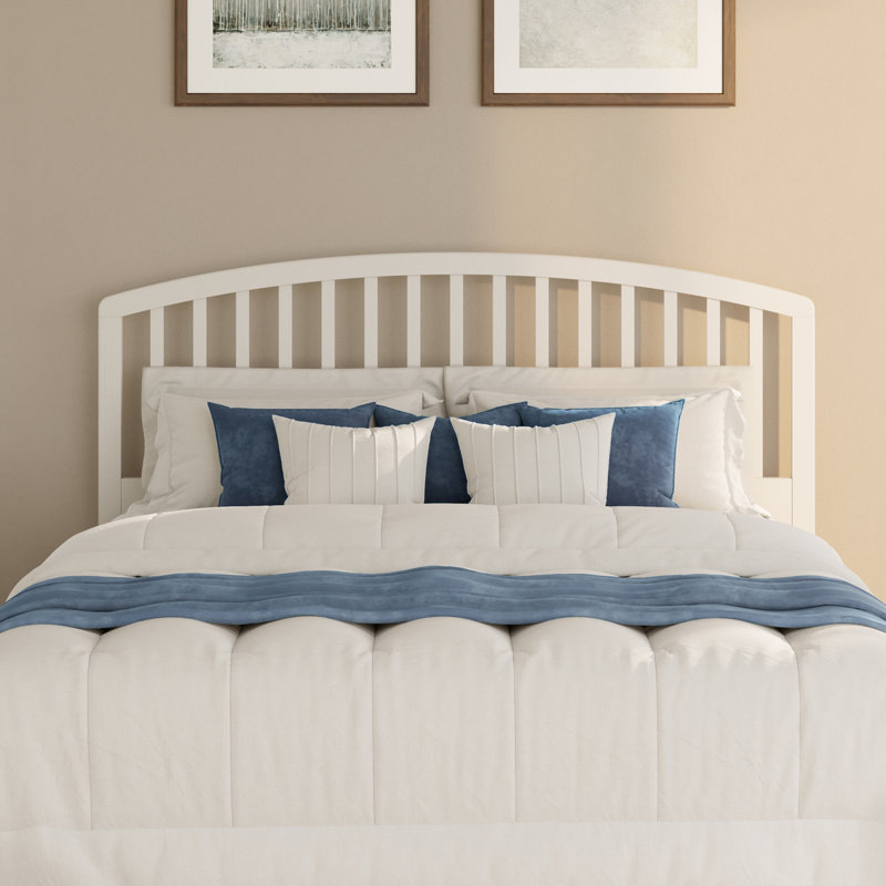 Brekke Solid Wood Headboard, Full/Queen, White