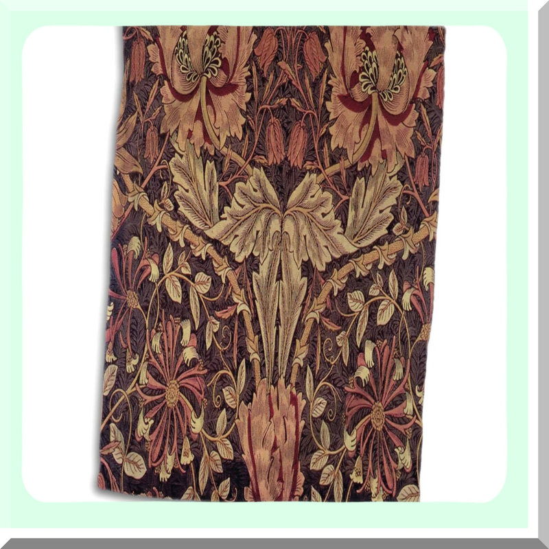 Vintage Honeysuckle Pattern Hand Towel - 15x22 Inch William Morris Inspired Design