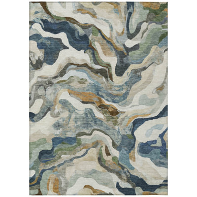 Machine Washable Indoor/Outdoor Oden ACN2162 Modern Rug