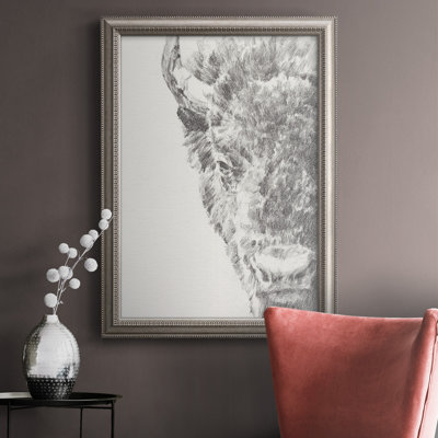 " Graphite Bison Portrait I "