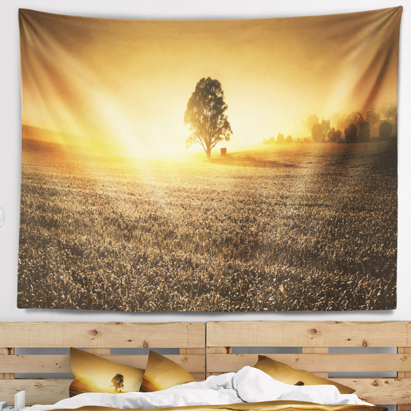 Photographie de paysage farmland panorama tapisserie, H 50 po x l 60 po