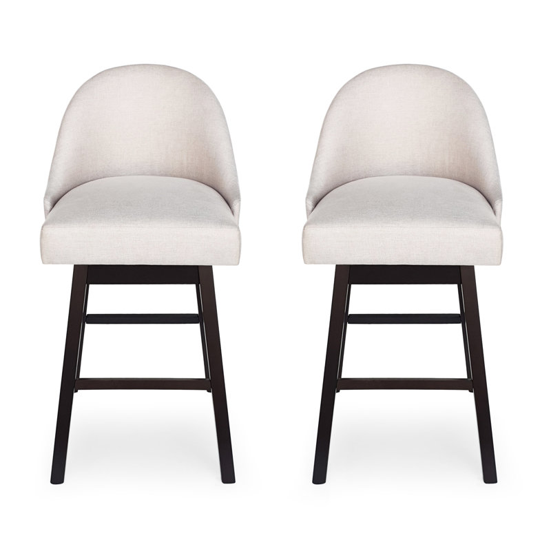 2 tabourets de bar rotatifs modernes - revêtus de tissu blé, d'une hauteur de siège de 31 po et d'une hauteur totale de 41,32 po, pour un îlot de cuisine / maison (2 pièces), hauteur totale