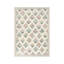 Tapis botanique crème crème 5 pi x 7 pi pour cuisine de salon