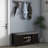 8 Pair Shoe Storage Bench with Sliding Doors-1978173023