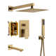 10inch 3 Function Wall Mount Complete Rainfall Shower System with Rough in-Valve