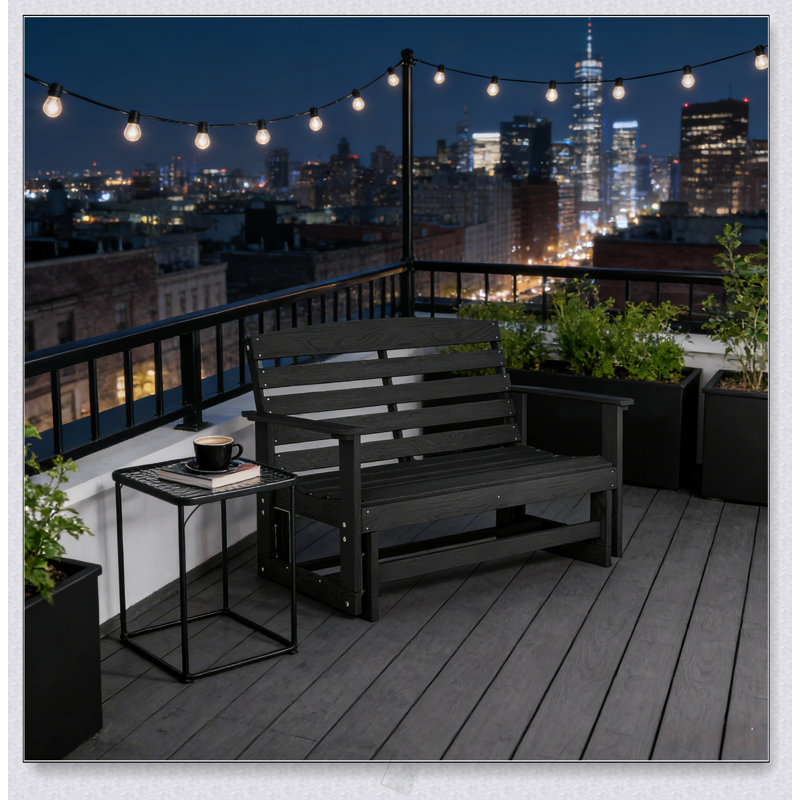 Banc oscillant Loreseat, Noir