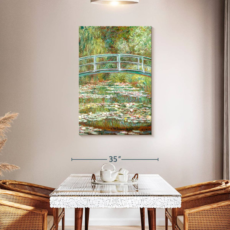 Waterlily Pond Green Harmony, 45" H x 30" W