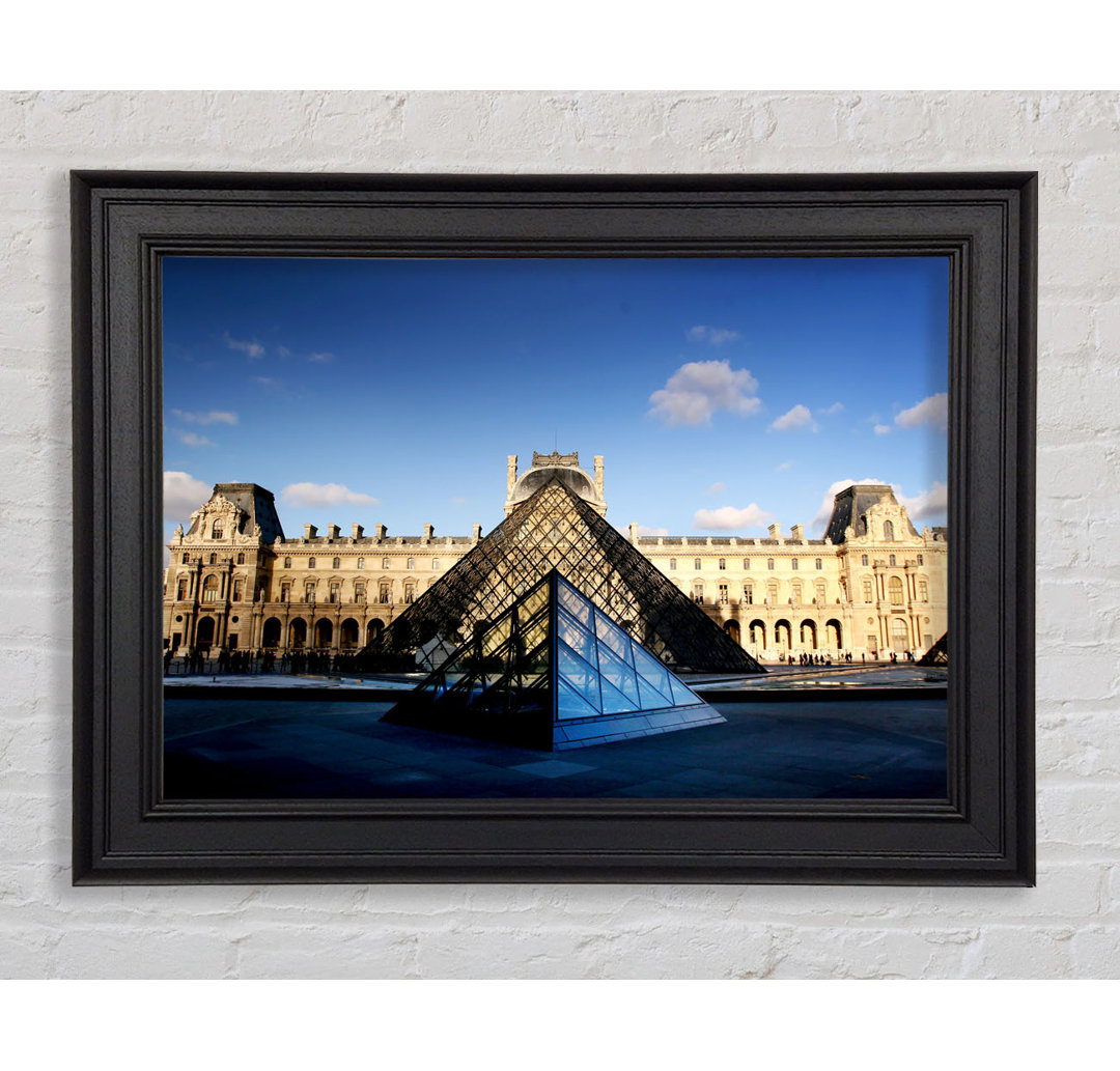 Der Louvre Paris - Einzelner Bilderrahmen Druck