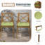 Chaise avec 2 coussins Perla-2085261263