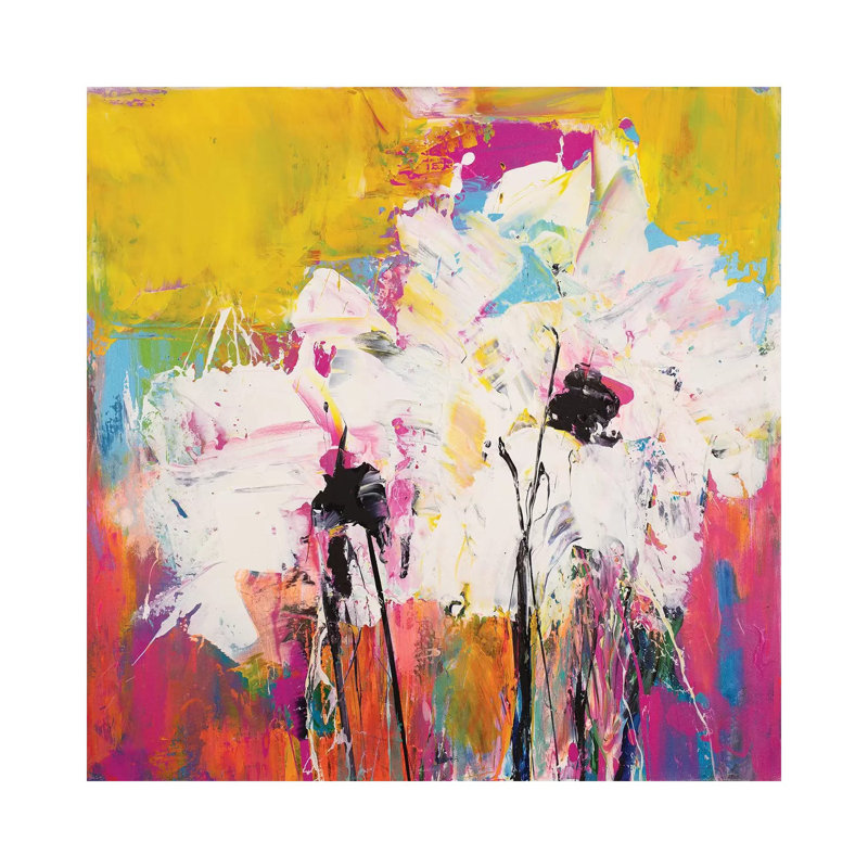Promises II by Jude Remedios - Painting on Canvas, Wrapped Canvas, 66.04cm H x 66.04cm W x 3.81cm D