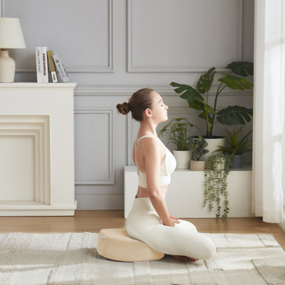 Meditation Cushion, Round Yoga Pillow