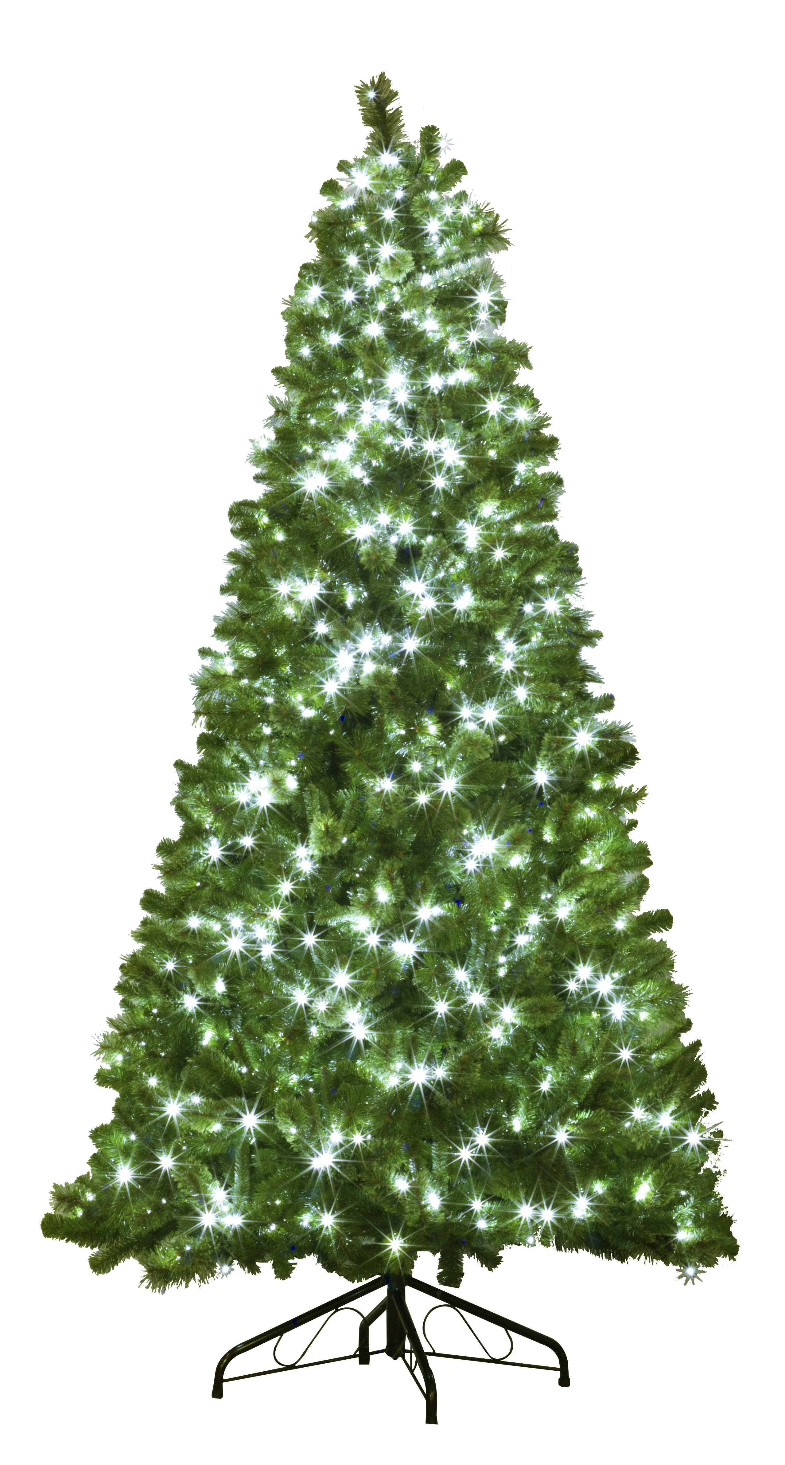 Pre-Lit Pop-Up Christmas Tree Plug-in LED Warmwhite 210cm (32 functions)  UT-050-7 green