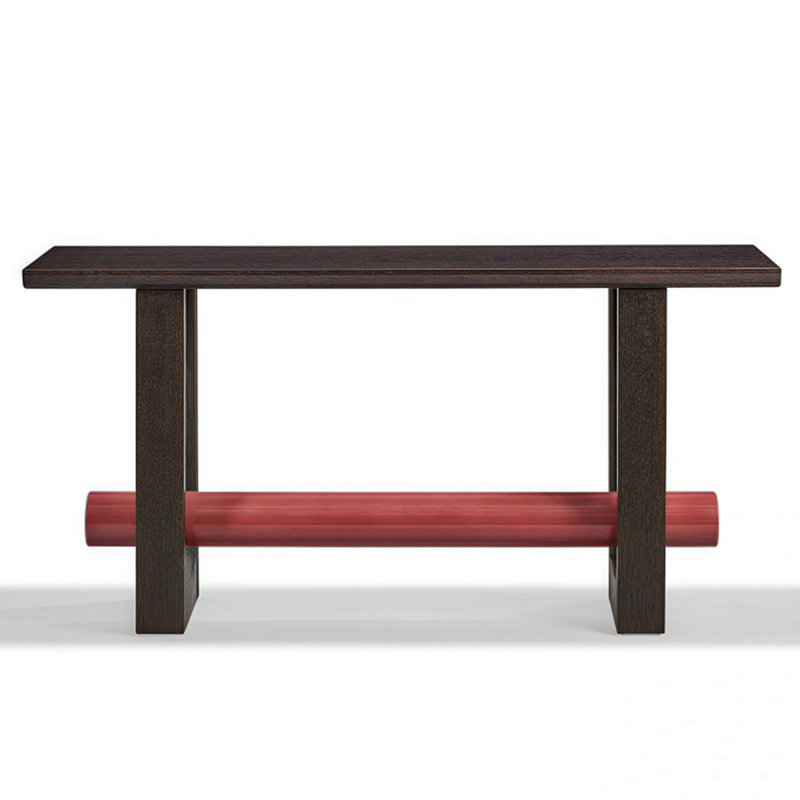 Console simple de style français moderne., H 31,5 po x l 55,1 po x P 11,8 po